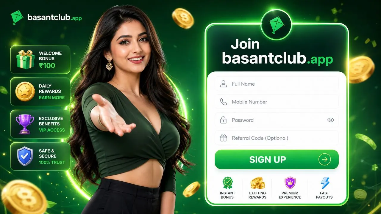 Basant Club Lite register and sign up — fast sign-up with instant 199 PKR bonus